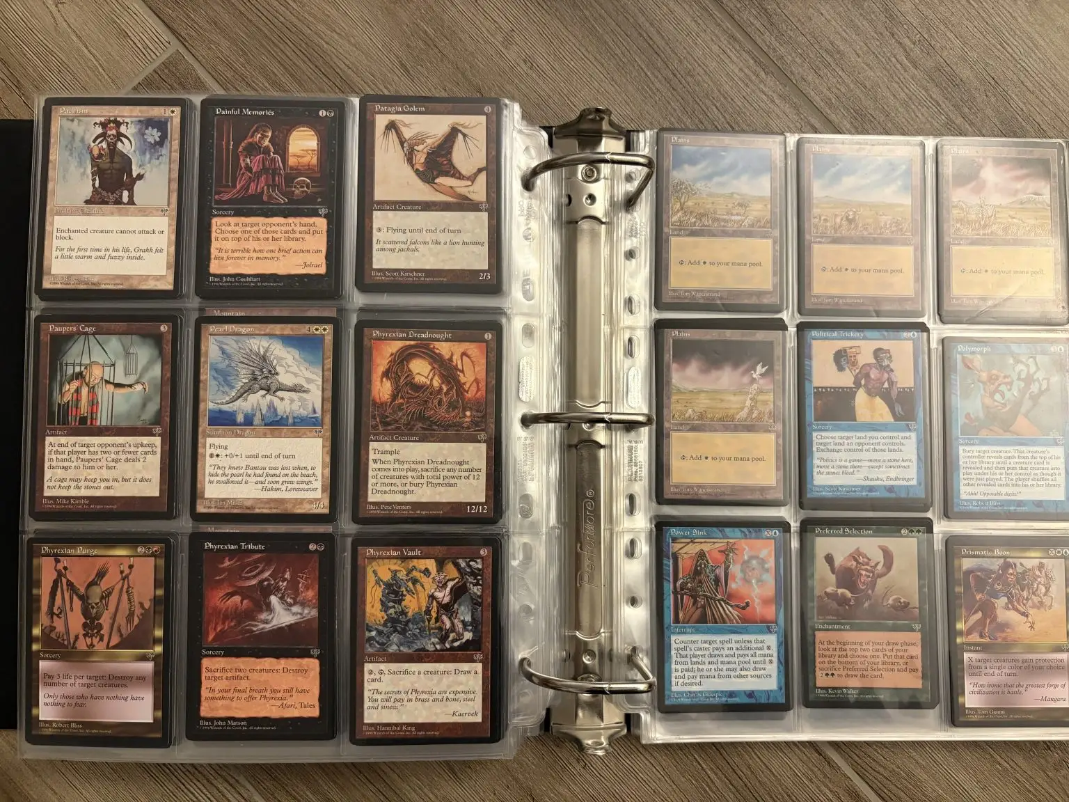 Beispiel für Anhang, Darstellung von Magic Card Sammlungen