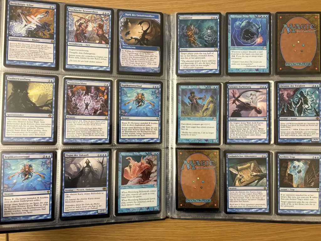 Beispiel für Anhang, Darstellung von Magic Card Decks