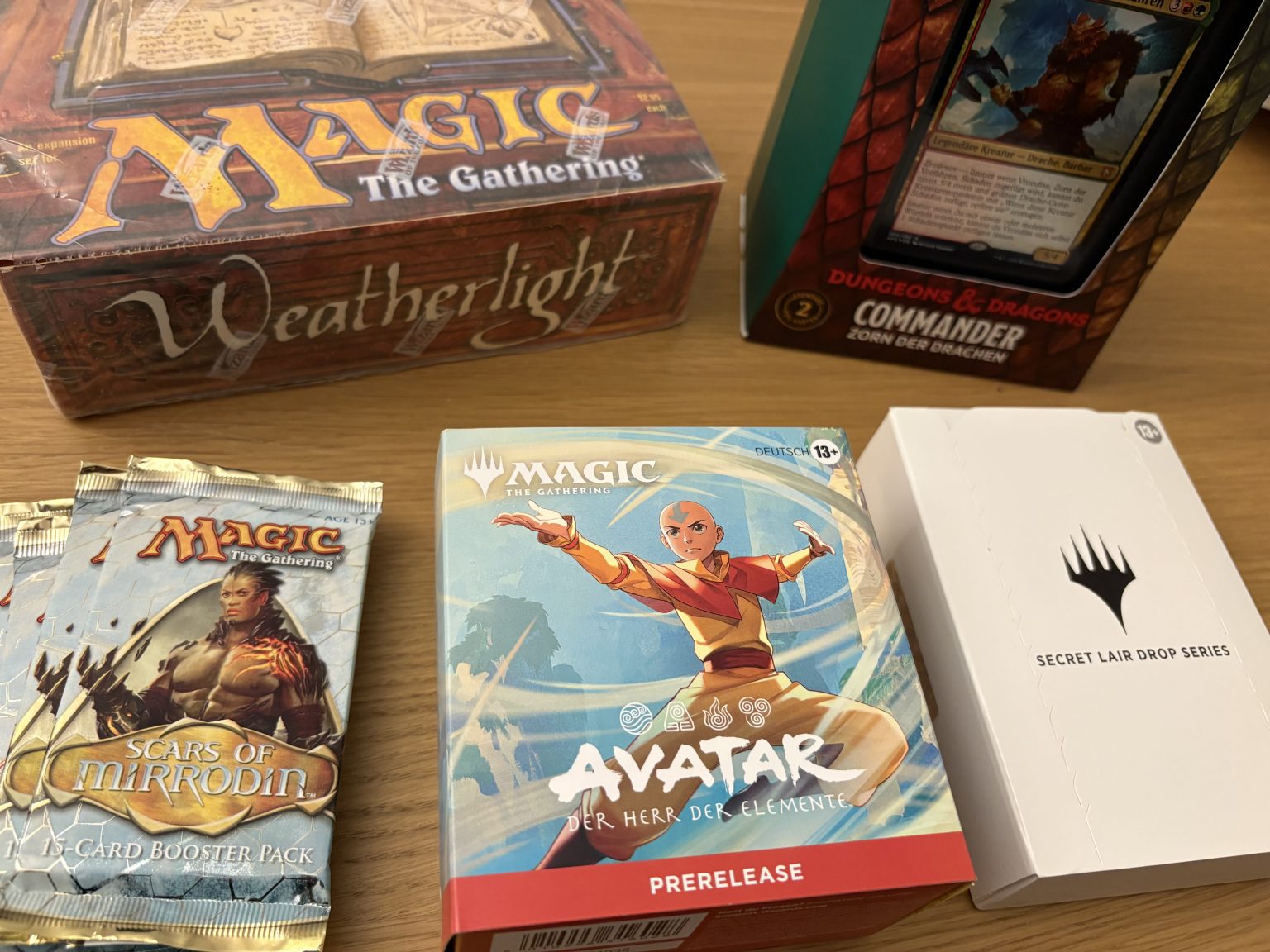 Beispiel für Anhang, Darstellung von Magic Card Übersichten für den Verkauf