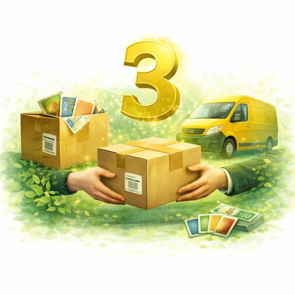 Versand oder persönliche Übergabe der Magic Karten