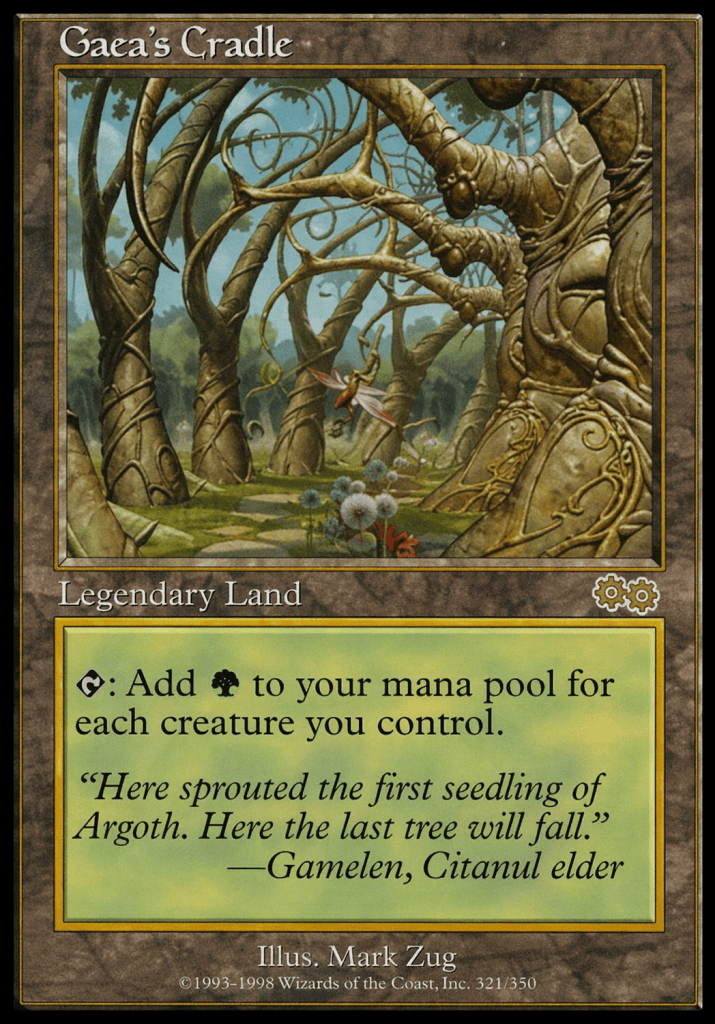 Magic Karte Gaea’s Cradle aus Urza’s Saga Edition