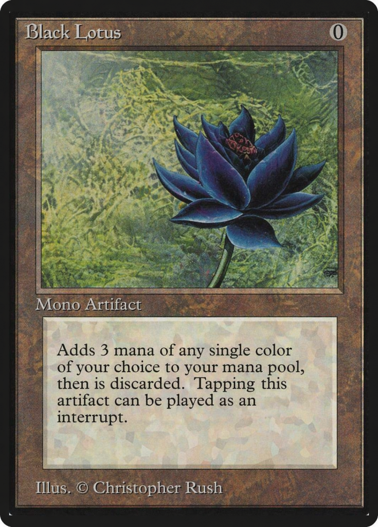 Magic Karte Black Lotus seltene Vintage Karte