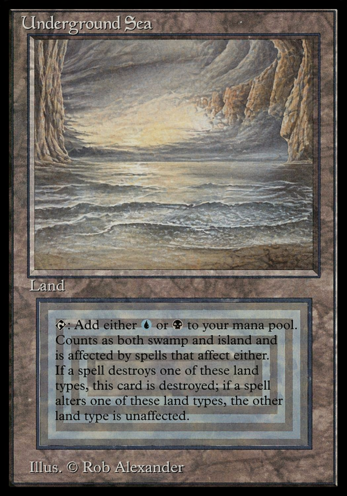 Magic Karte Underground Sea aus älteren Editionen
